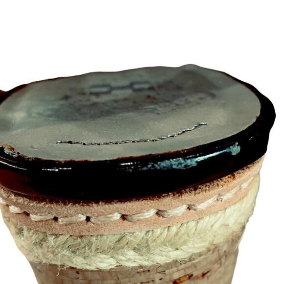 Vince camuto Rina patent leather shoe sandal  wedges size 7.5 by measurements - Picture 4 of 12